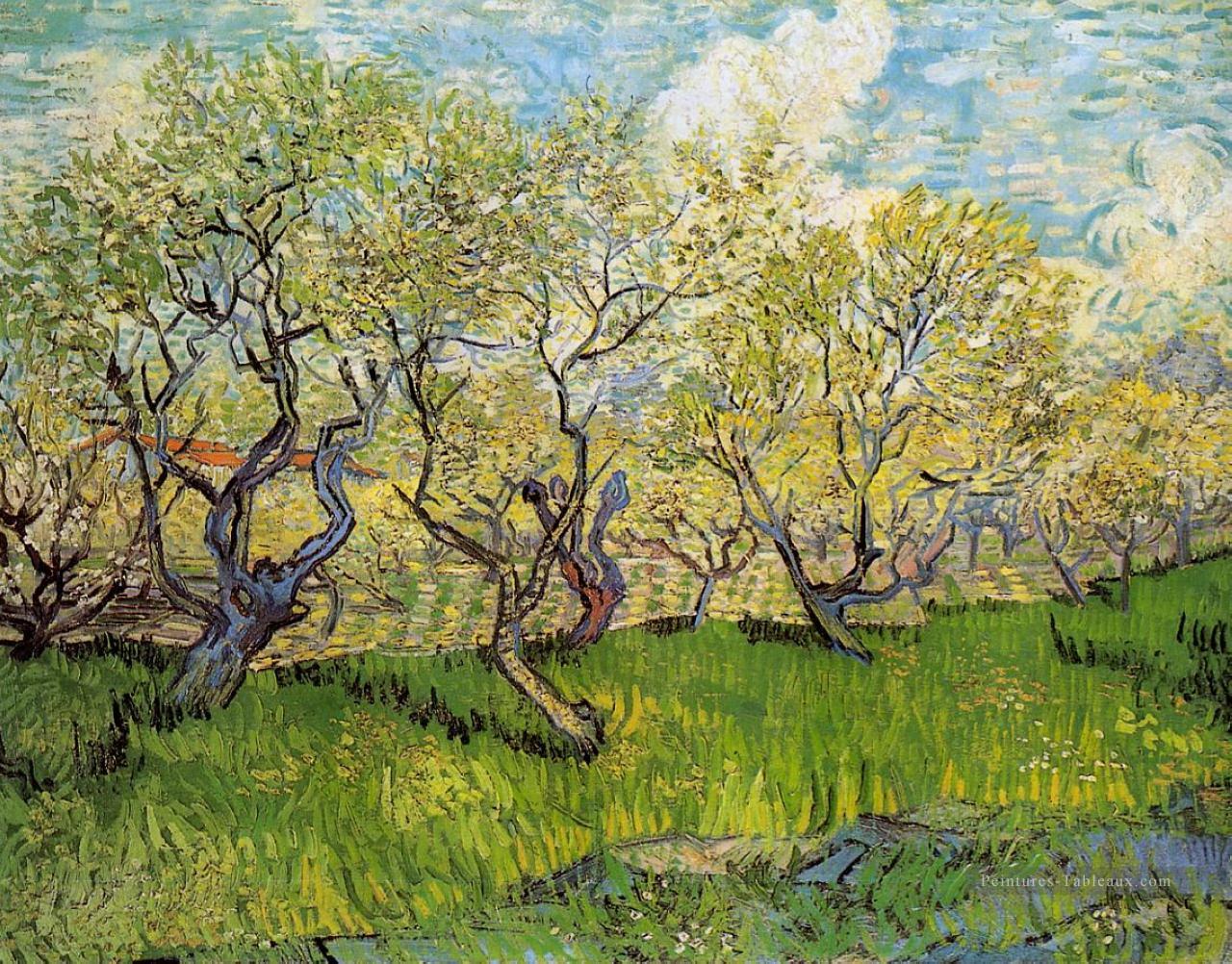 Verger en fleur 3 Vincent van Gogh Peintures à l'huile